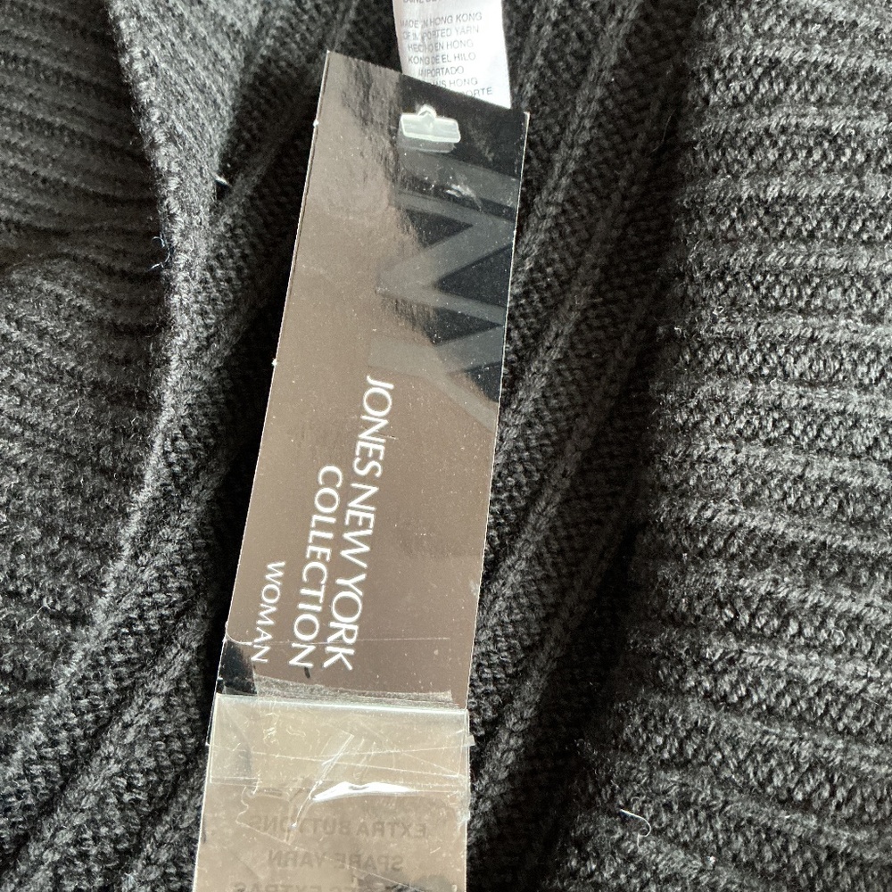 Jones NeW York Collection 100% merino wool open front cardigan/sweater size 2X. - Picture 7 of 13
